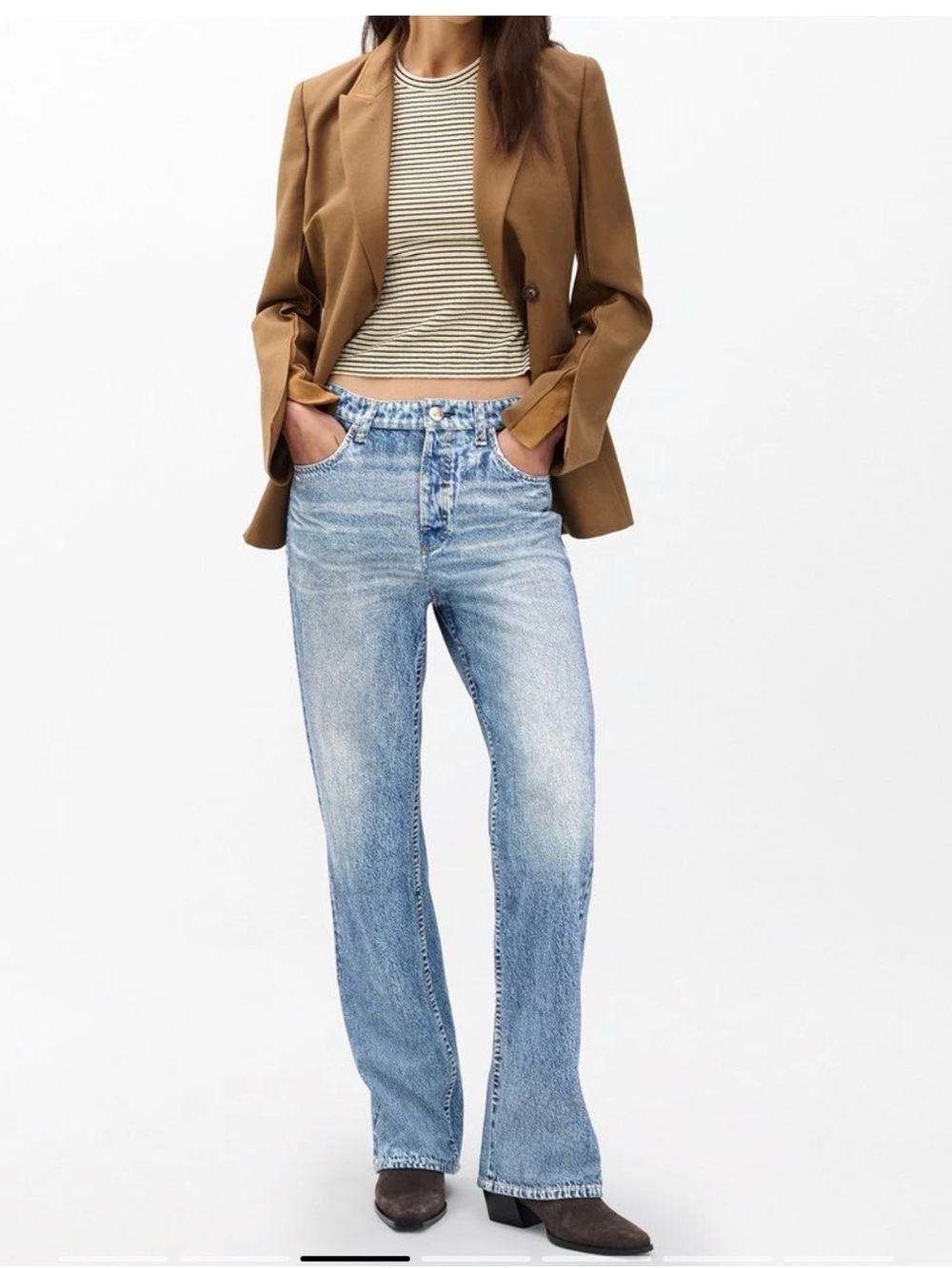 rag & bone terry sweatpant Light blue baggy jeans